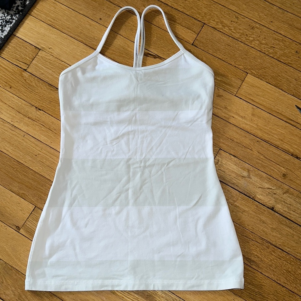 Striped LULULEMON tank top size SMALL